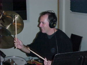 Rob Brosh playing drums